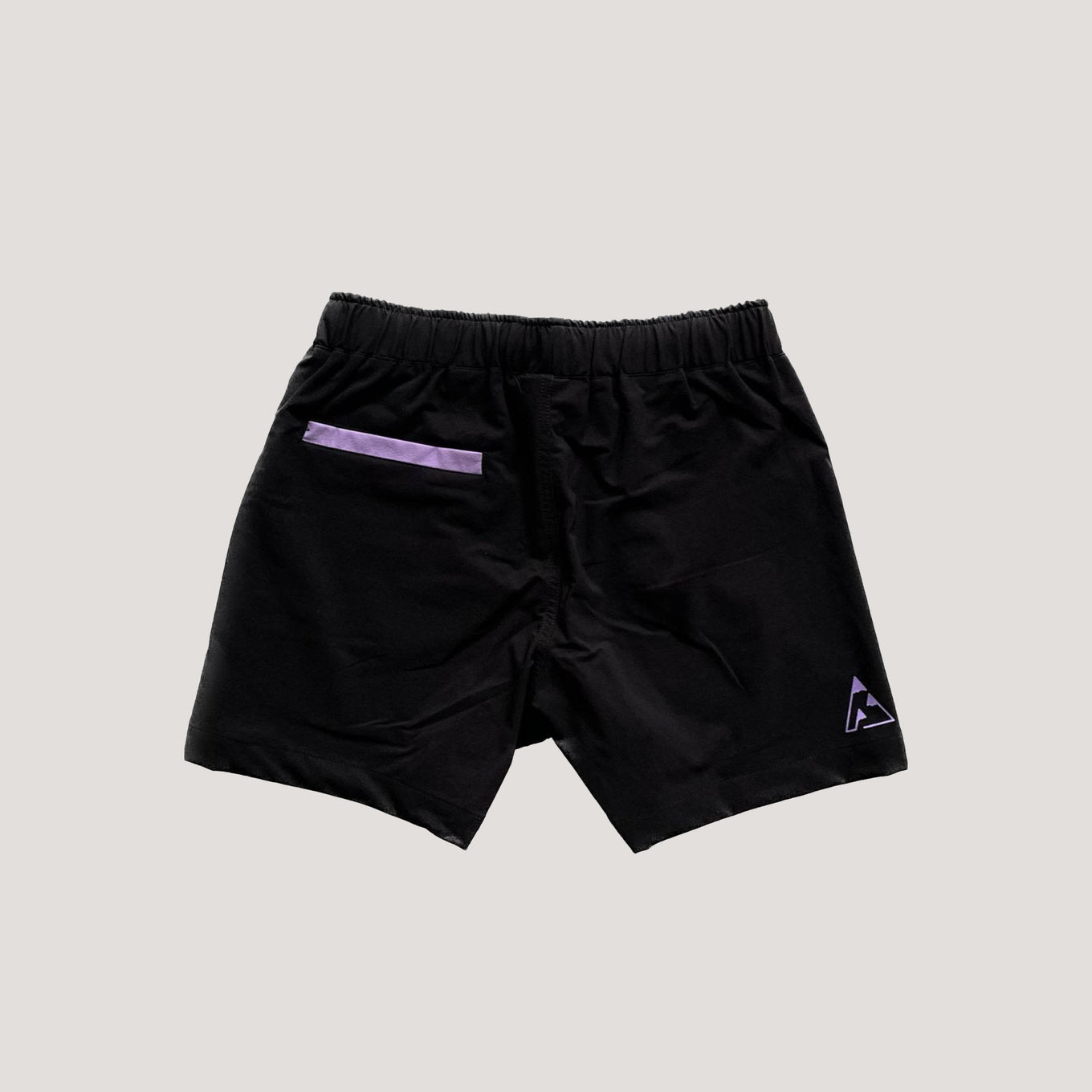 Shorties - Black (with lilac back pocket)