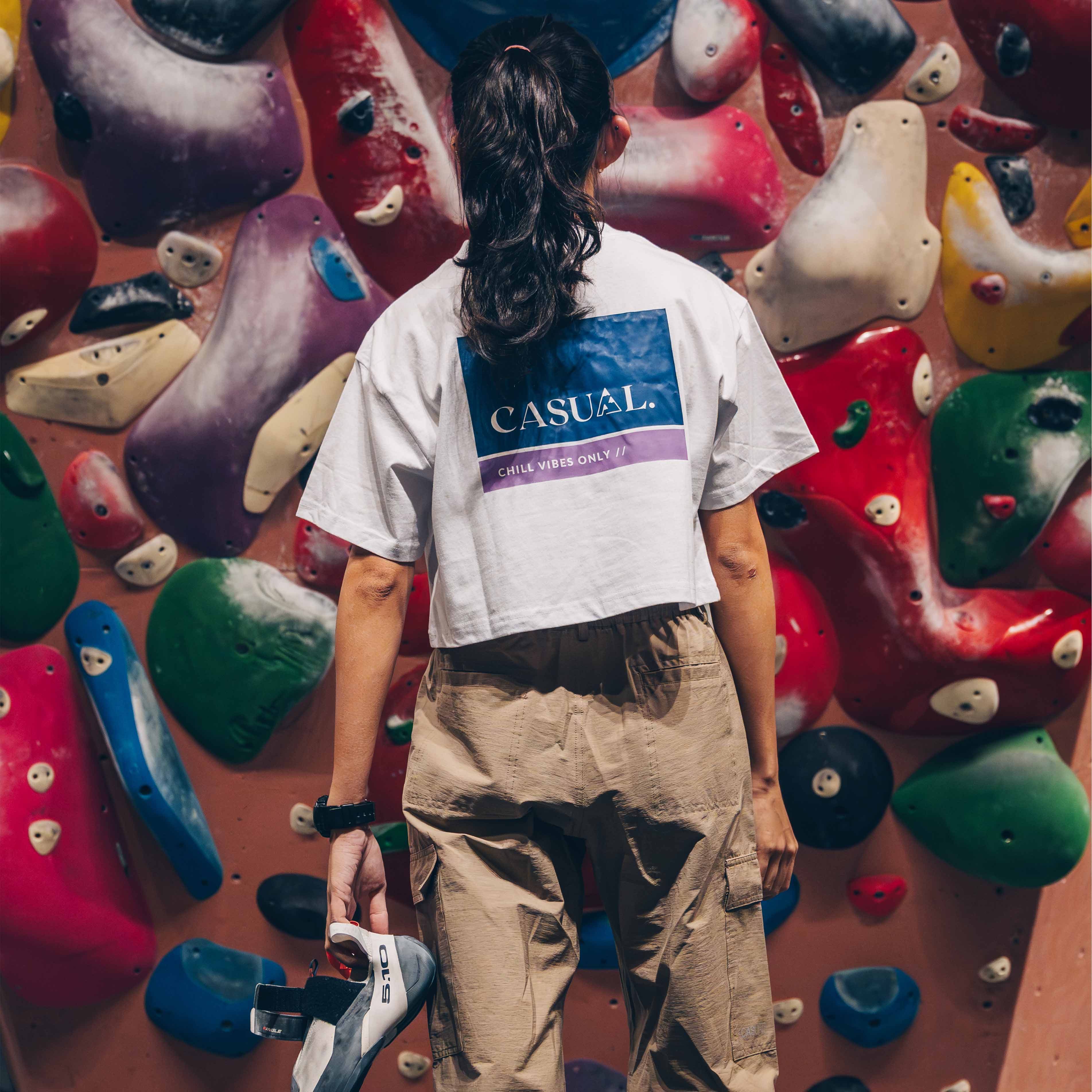 Oversized OG Crop Top Tee - White