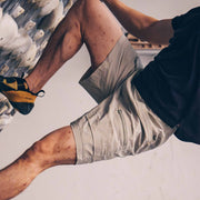 Cargo Shorts V2 - Birch White (with emerald teal belt)