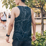 Casual × Aruta Performance Singlet - Navy Straight Cut