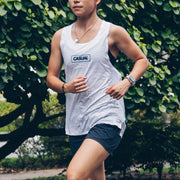 Casual × Aruta Performance Singlet - White Racer Back